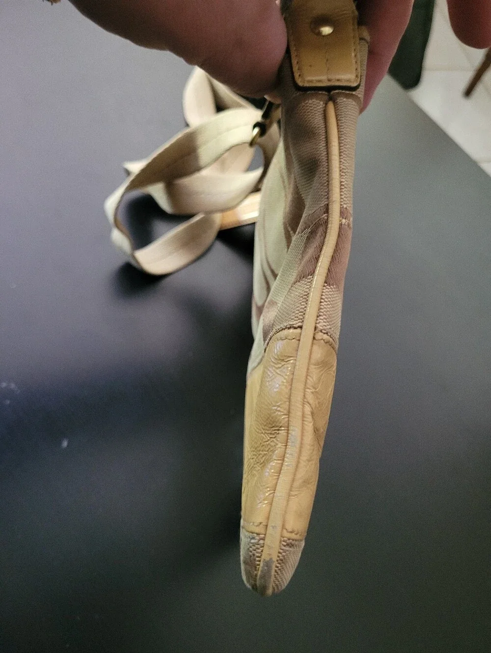 Coach Brown/Tan Signature Canvas Crossbody Bag